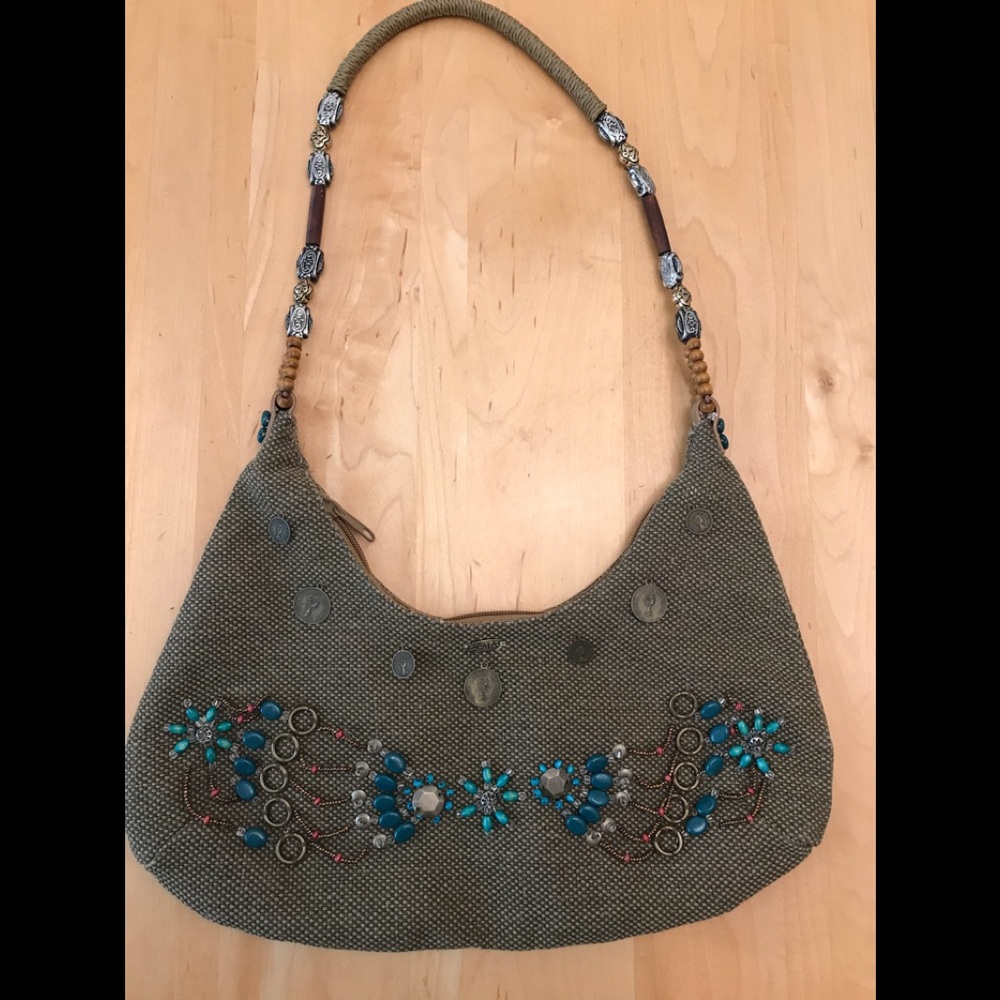 NEW  Two tone Woven SCALA Purse